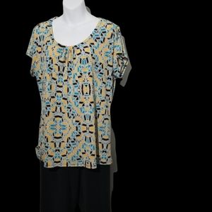 Worthington Top SZ XL Stretchy Spring Shirt Like New